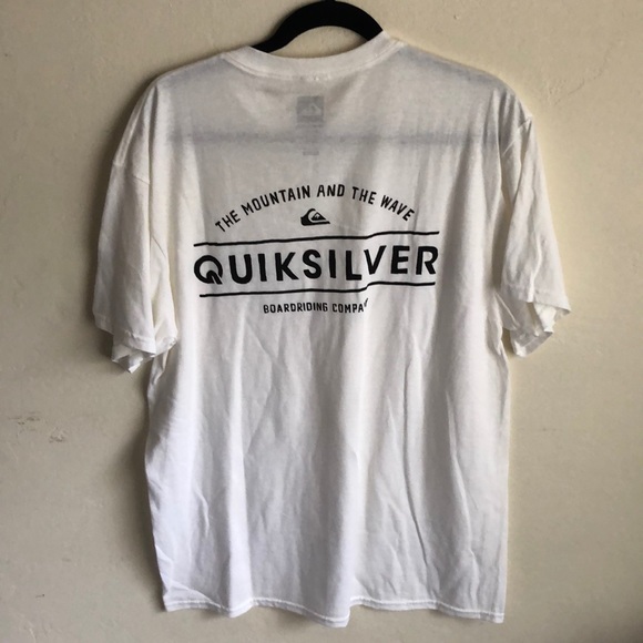 Men’s white Quicksilver tee. - Picture 2 of 3